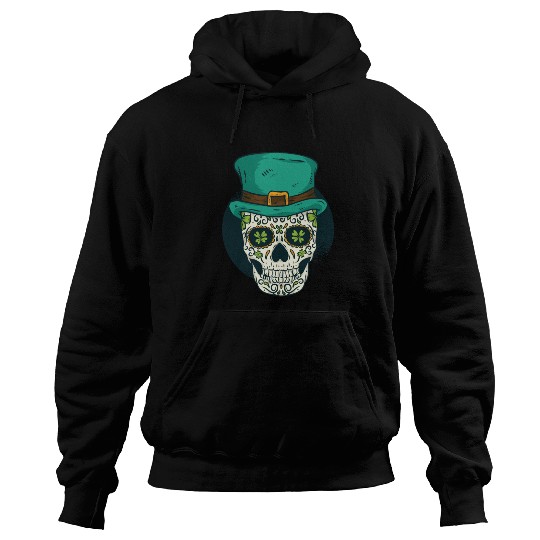 St. Patrick's Day Skull Hoodies