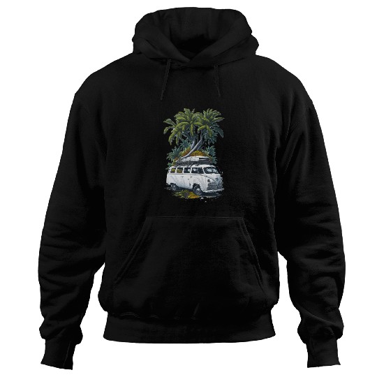 Travel Car caravan Summer Coco Tree Hoodies