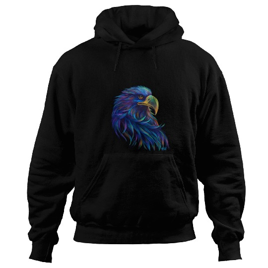 The Eagle by Vibrant Artworks Hoodies