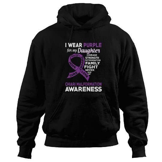 I Wear Purple For My Daughter Chiari Malformation Hoodies