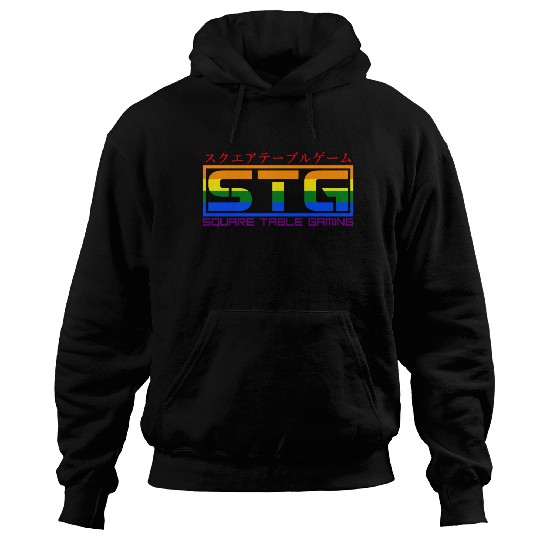 Square Table Gaming Logo (Pride) Hoodies