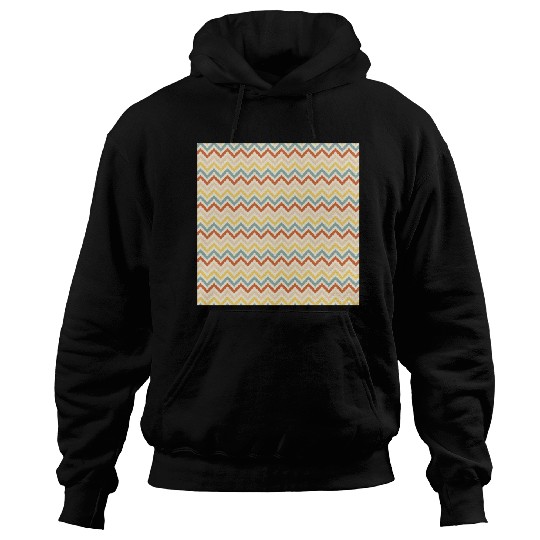 Retro Colorful Chevron Pattern Hoodies
