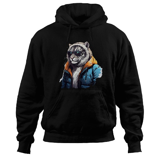 Street Style Snow Leopard | Leopard Lovers Hoodies