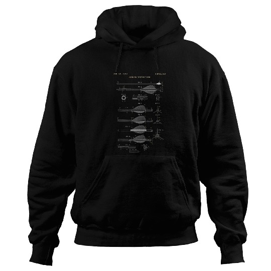 Outdoor Hunting Arch Anatomy Bow Arrow Definition Hoodies