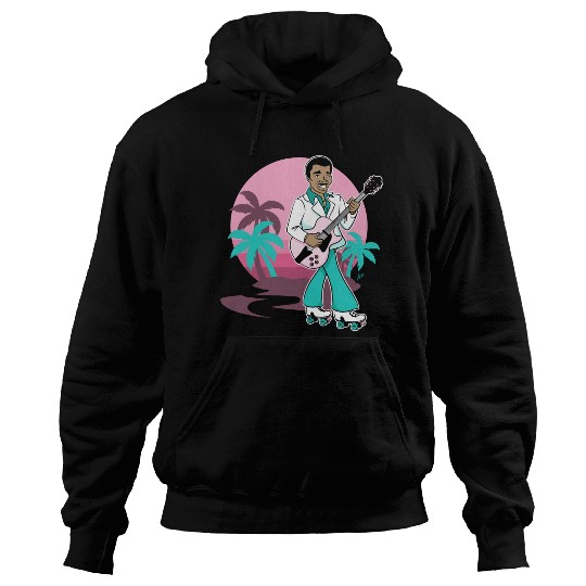 Breezin' on Wheels Retro Cartoon - Malibu Style Hoodies