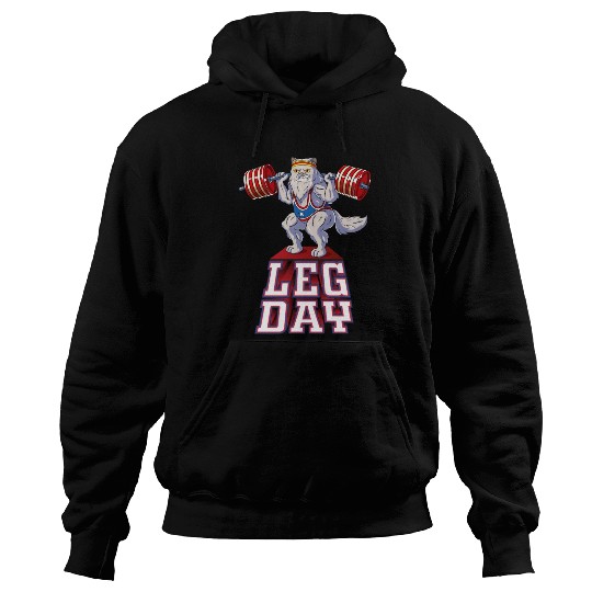 Leg Day Persian Weight Lifting Squat Gym Hoodies