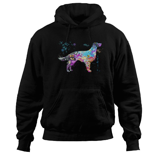 Colorful English Setter Dog English Hoodies