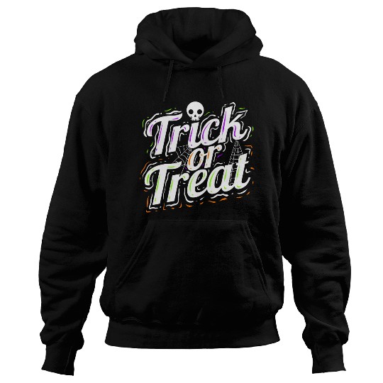 Trick Or Treat Spiderweb Halloween Hoodies