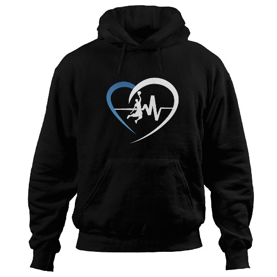 Basketball Heartbeat Hoodies