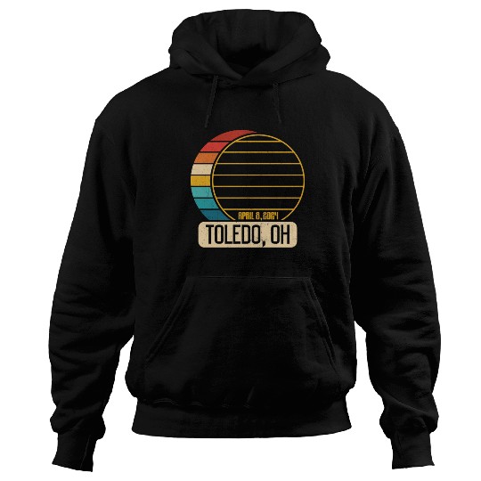 Total Solar Eclipse Ohio Toledo April 28 2024Toled Hoodies