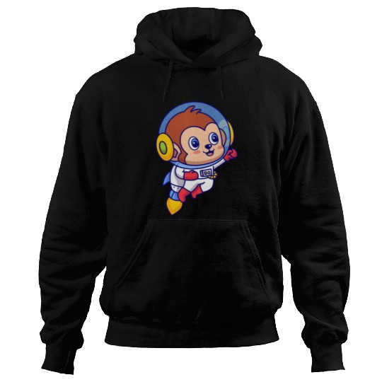 Flying Monkey Astronaut Hoodies