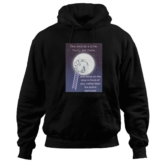 Full Moon Inspirational Quote Poster Hoodies