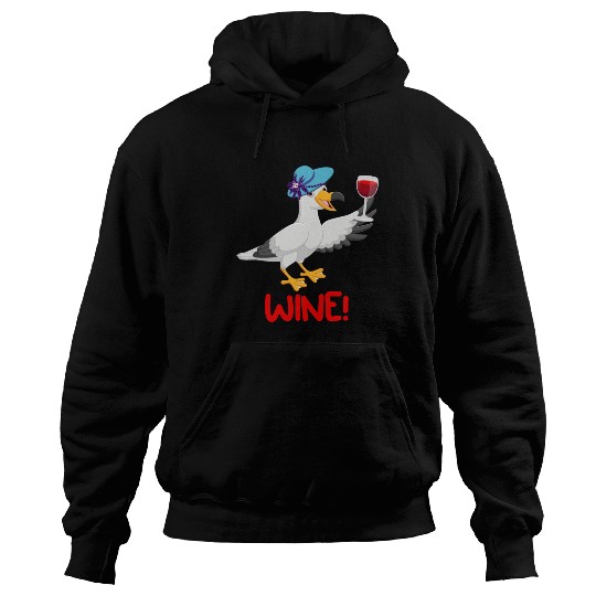 Seagull Hoodies Wine Lover North German Seagulls