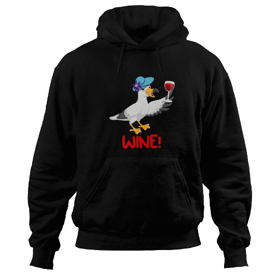 Seagull Hoodies Wine Lover North German Seagulls