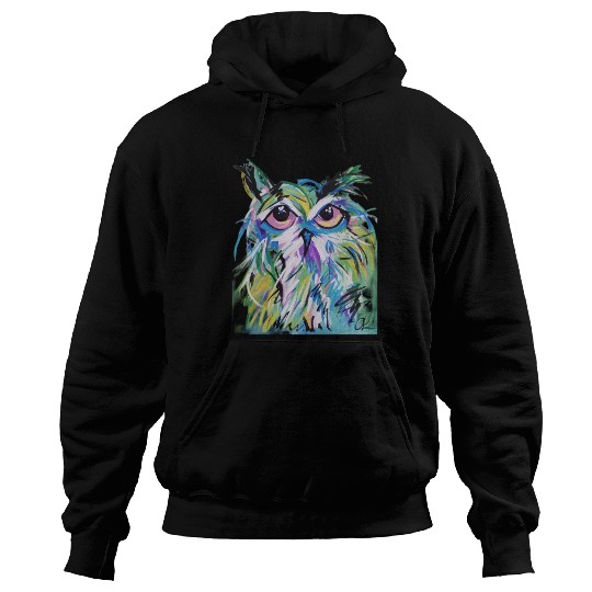 Painted Owl Hoodies