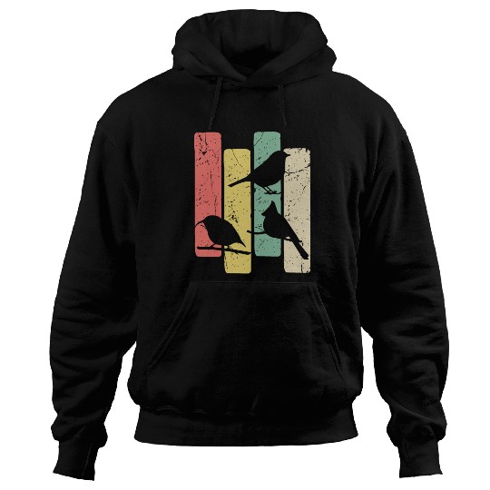 Birds Art Budgie Heron Sparrow Robin Hummingbird Hoodies
