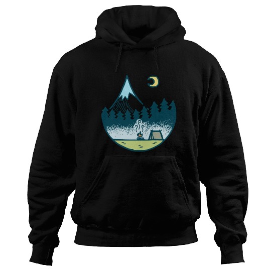 Keep It Simple (Camping At Night) Hoodies
