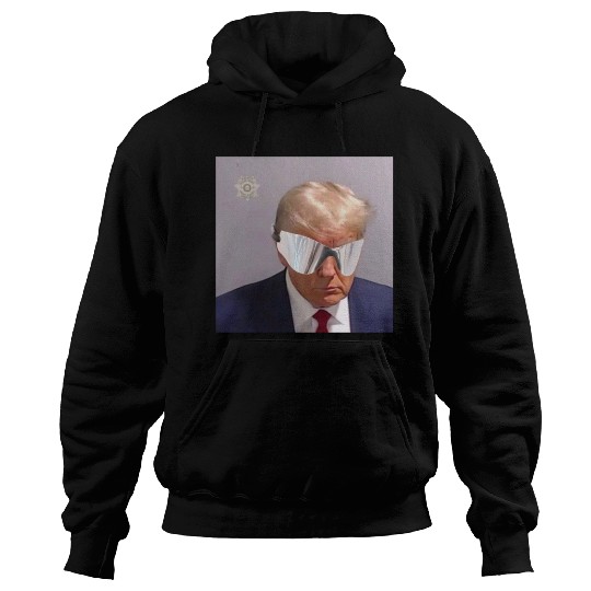 Trump Mugshot with YZY Shades Hoodies