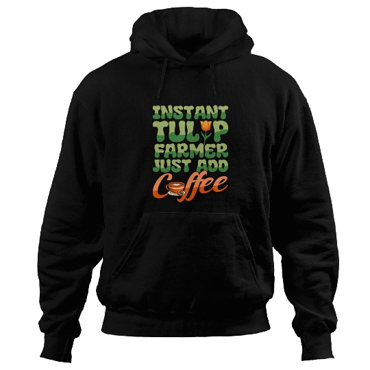 Tulip Gardening Coffee Hoodies