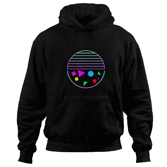Retro sunset style 80s Hoodies