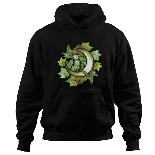 Nature Ivy Moon Cat Hoodies