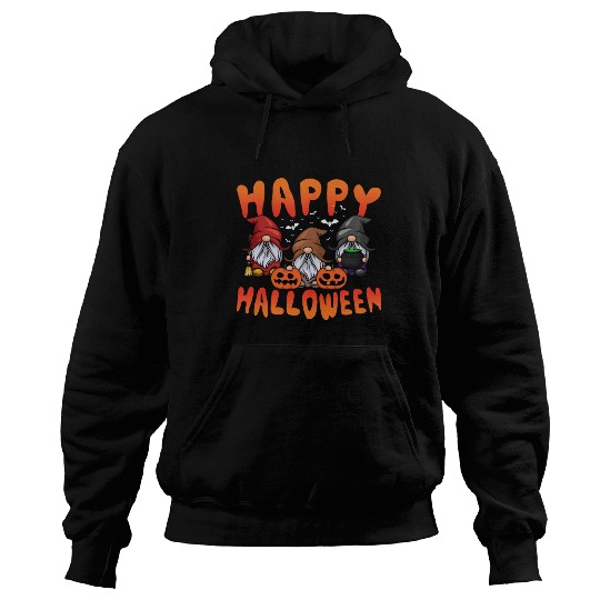 Pumpkin Halloween Gnomes Lazy Creepy Halloween Hoodies