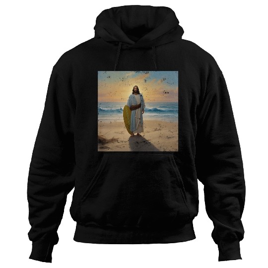 Surfing Jesus Hoodies