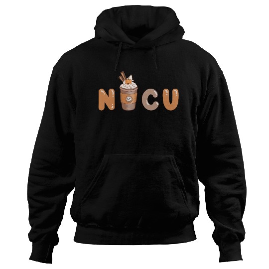 Cute NICU Coffee Halloween design Hoodies