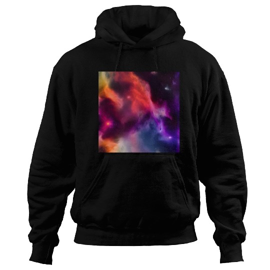 Galaxy nebula abstract design Hoodies