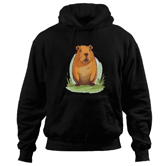 Capybara In Nature Hoodies