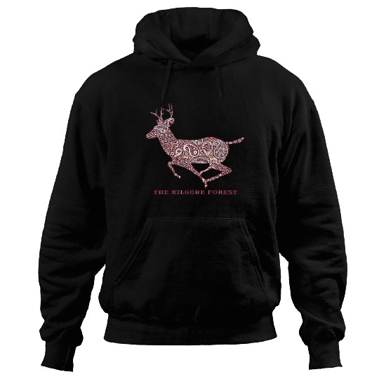 Deer - Maroon Hoodies