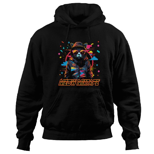 80s meow mixtape Hoodies