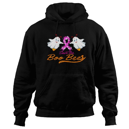 Fun Boobs Save The Boo Bees Breast Cancer Hoodies
