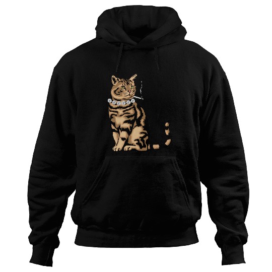 Cat Smoking Hoodies