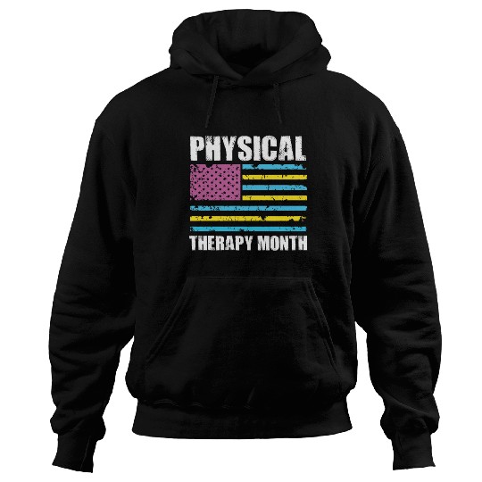 USA Flag PT PTA Physical Therapy Gift Physical Hoodies
