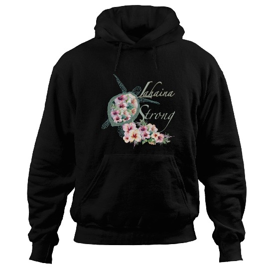 Lahaina Strong: Hibiscus and Sea Turtle Hoodies
