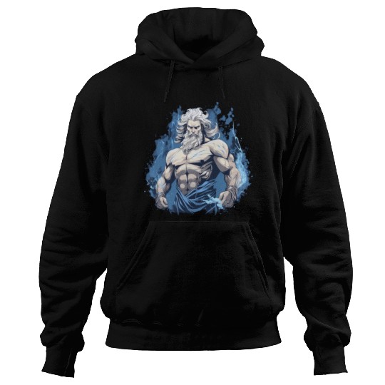 Zeus' Thunderbolt: Godly Gym Dominance Hoodies