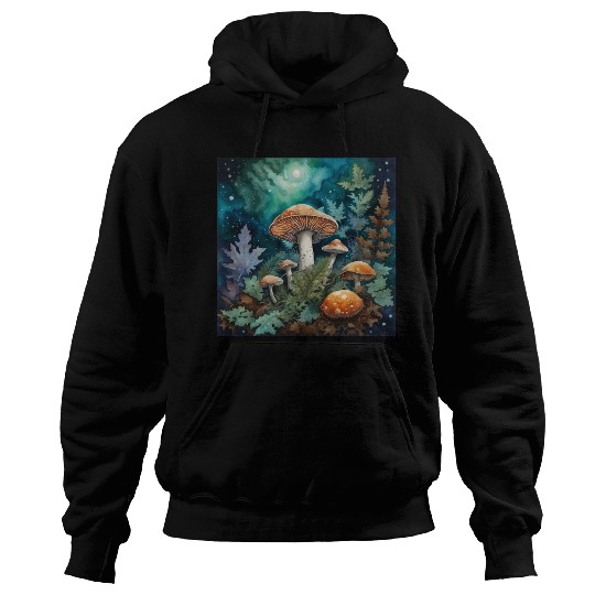 Full Moon Mushroom Nature Hoodies