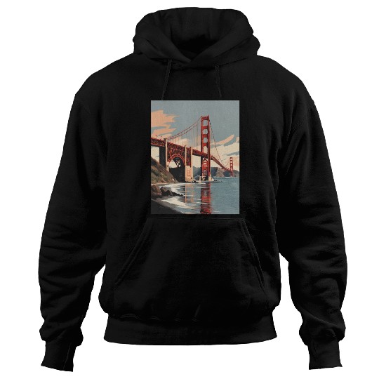 Golden Gate Bridge California Hoodies, Golden Gate
