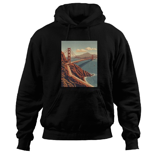 Golden Gate Bridge California Hoodies, Golden Gate