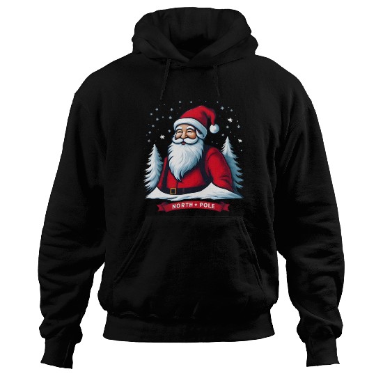 North Pole santa merry christmas Hoodies