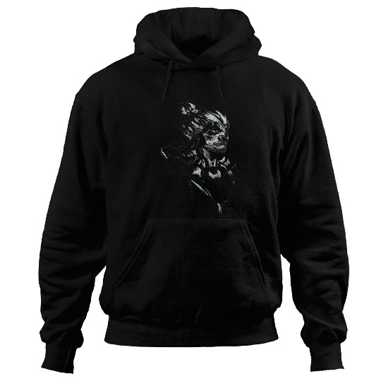 Monochrome Street Fighter: Akuma's Knightly FanAr Hoodies