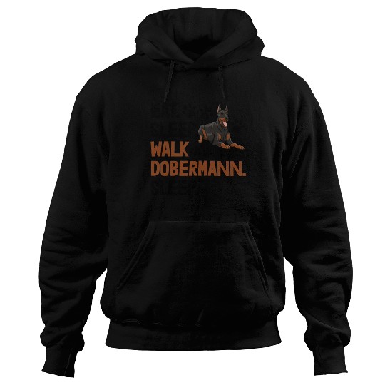 Eat Sleep Walk Doberman Hoodies