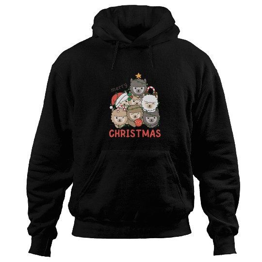 Alpaca Christmas Tree Merry Christmas Hoodies