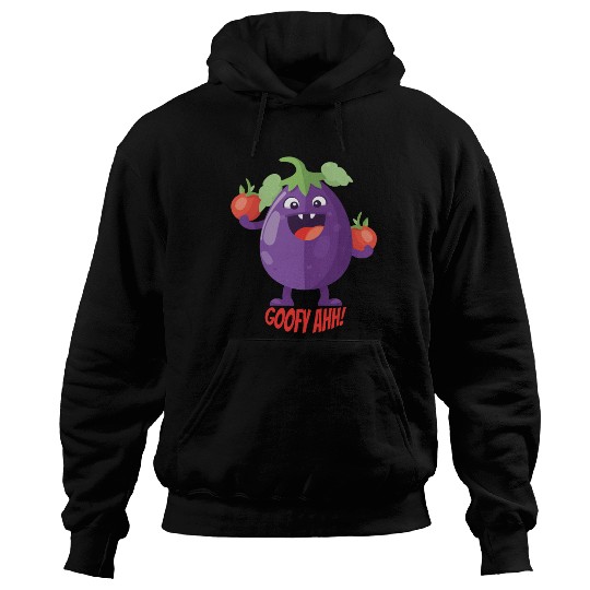 Eggplant Tomato Party Goofy Ahh Hoodies