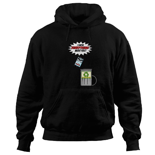Phone Funny Cartoon Tech Design Hoodies
