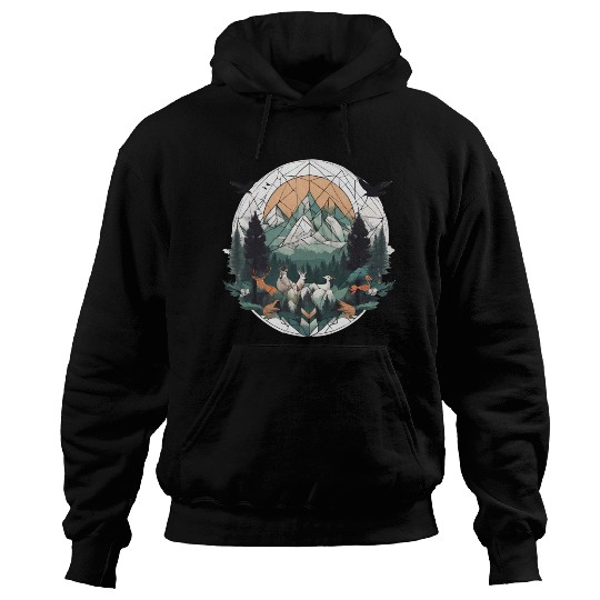 Geoforest Tapestry Hoodies