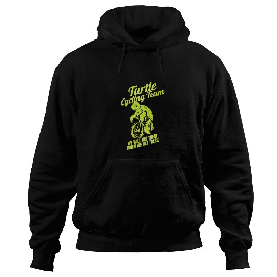 Cyclist Funny Gift Bicycle Tour Bike Turtle Hoodies