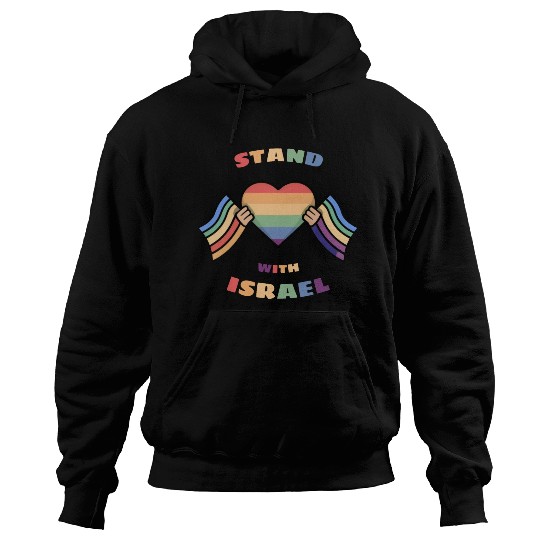 LGBTQ community STANDS WITH ISRAEL Hoodies