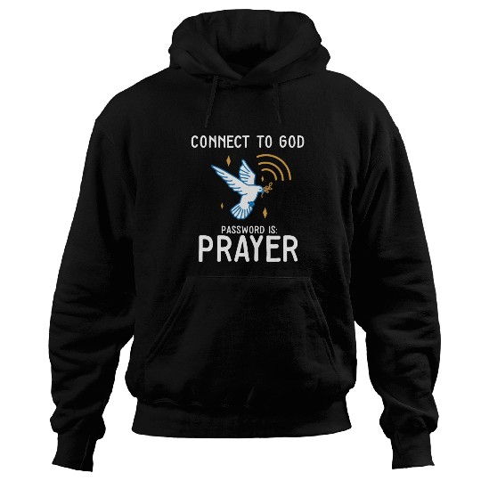 Connect to God Team Jesus Believer Scripture Hoodies